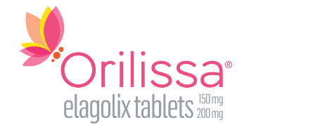 Orilissa elagolix tablets 150 mg 200 mg logo